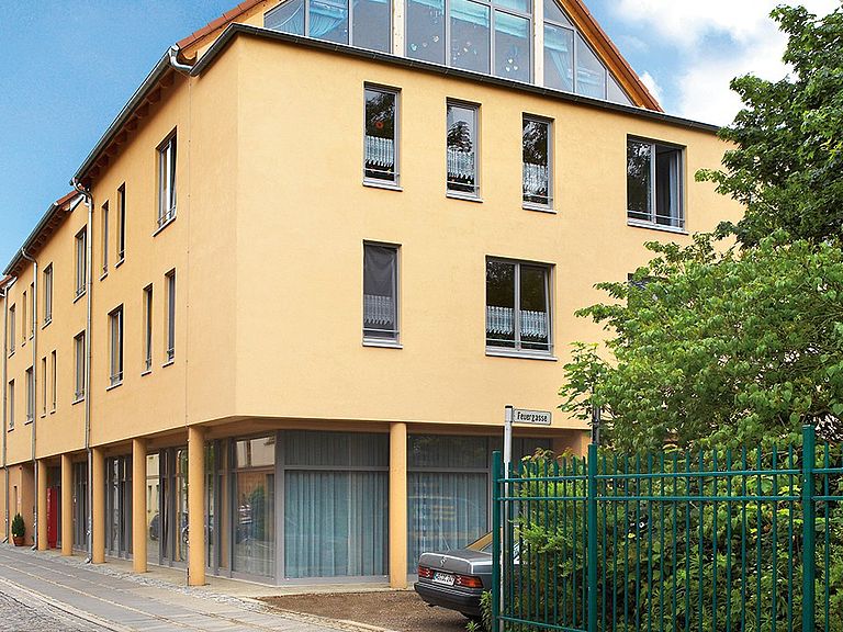 Das Pflegeheim Wittenberg in der Frontalansicht