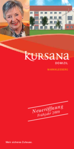Flyer Kursana Domizil Markkleeberg