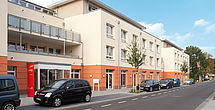 Das Pflegeheim Dreieich in der Frontalansicht
