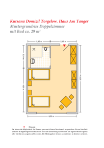 Grundrissbeispiel Doppelzimmer