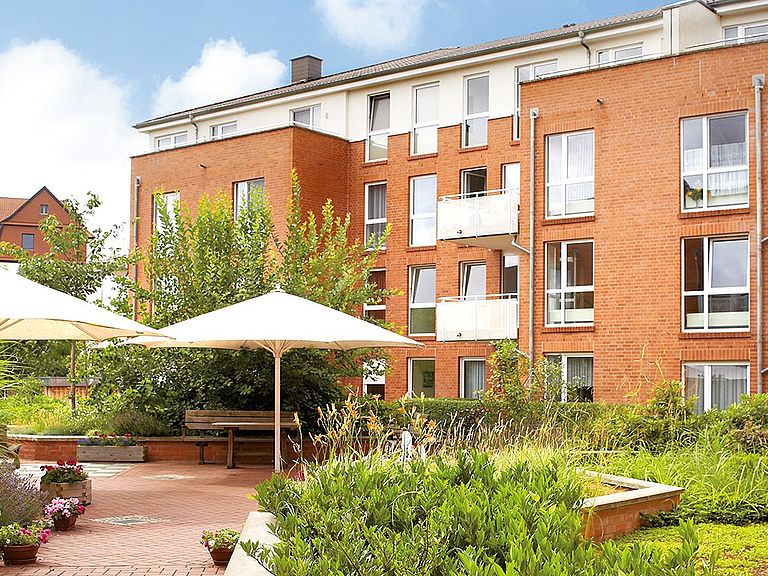 Das Pflegeheim Celle in der Frontalansicht