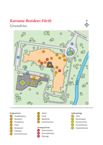Lageplan Kursana Residenz Fürth