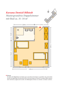 Grundrissbeispiel Doppelzimmer