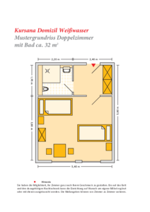 Grundrissbeispiel Doppelzimmer