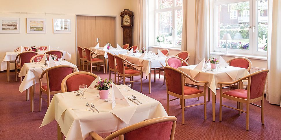 Das einladende Cafe im betreuten Wohnen Wedel