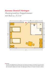 Grundrissbeispiel Doppelzimmer