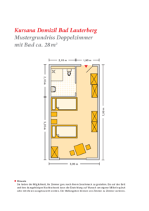 Grundrissbeispiel Doppelzimmer