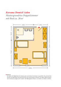 Grundrissbeispiel Doppelzimmer