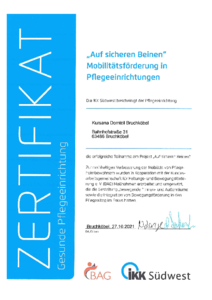 Auf sicheren Beinen