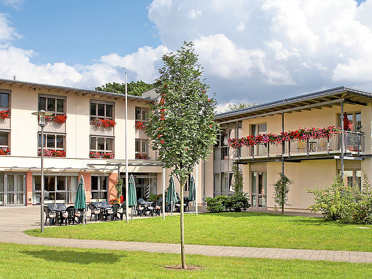 Das Pflegeheim Stralendorf in der Frontalansicht