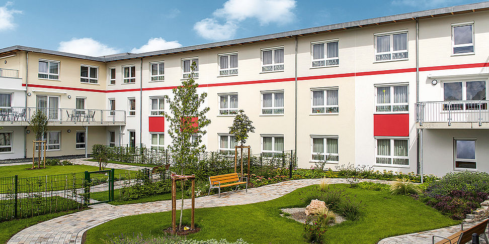 Das Pflegeheim Otzberg in der Frontalansicht