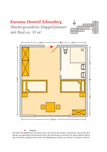 Grundrissbeispiel Doppelzimmer
