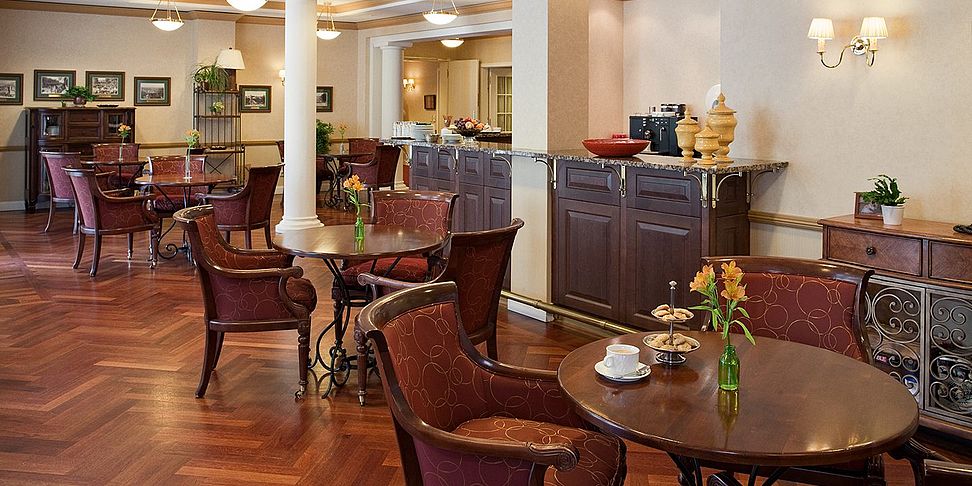 24 Stunden geoeffnet hat das Bistro im betreuten Wohnen Wiesbaden