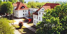 Das Pflegeheim Bitterfeld in der Frontalansicht