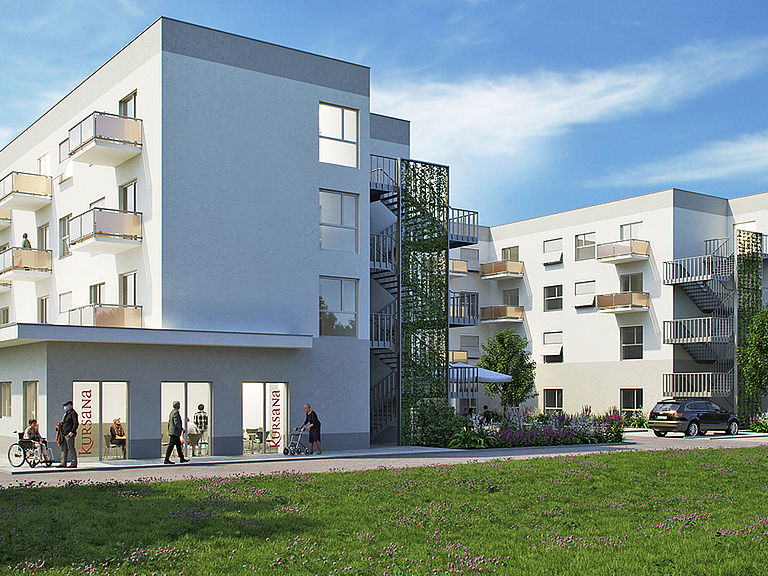 Das Kursana Quartier Nauen ist ein Pflegeheim der neuen Generation und bietet Betreutes Wohnen, ambulante Pflege, Pflege bei Demenz, Tagespflege.