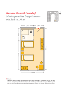 Grundrissbeispiel Doppelzimmer