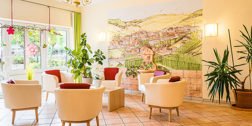 Das schöne Foyer im Pflegeheim Au