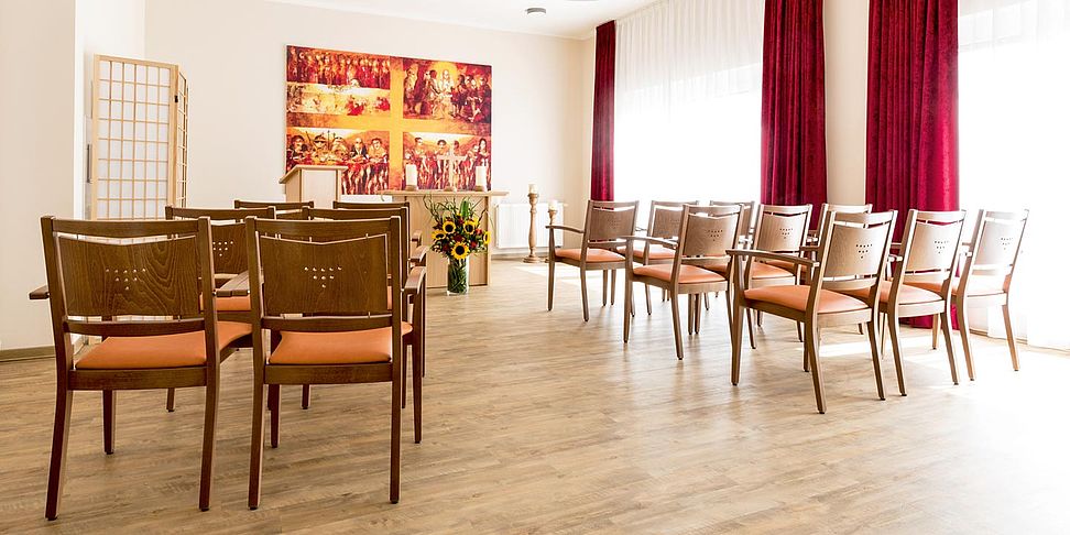 Der Andachtsraum im Pflegeheim Hamminkeln.