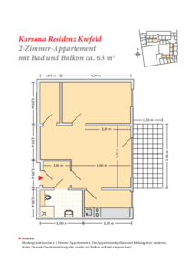 2 Zimmer (63 qm)