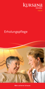 Kursana Residenz Fürth Flyer Erholungspflege