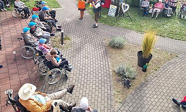 Ausgelassene Stimmung herrschte beim Oktoberfest im Domizilgarten.