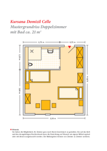 Grundrissbeispiel Doppelzimmer