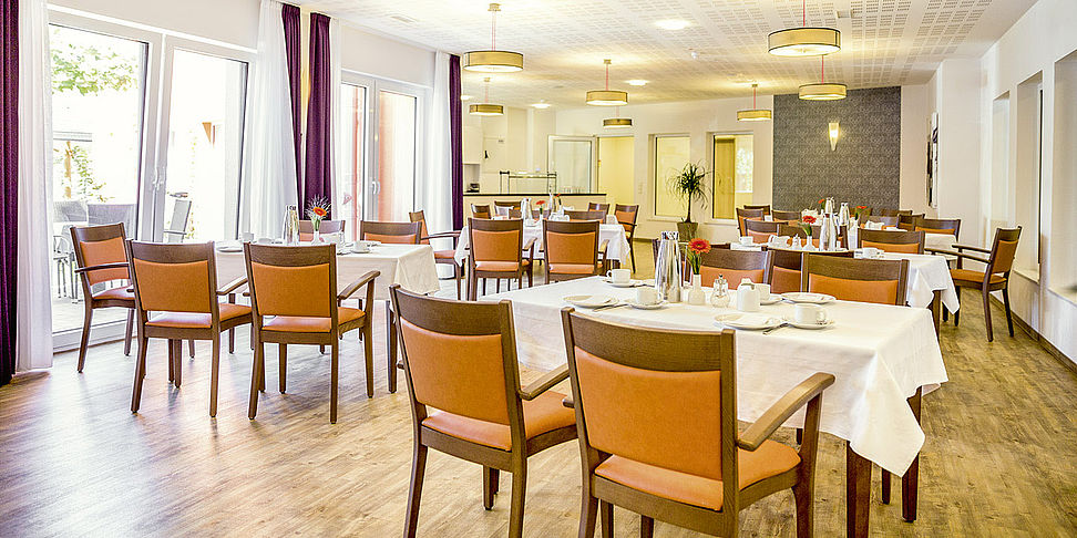 Das einladende und stilvolle Restaurant im Pflegeheim Straelen