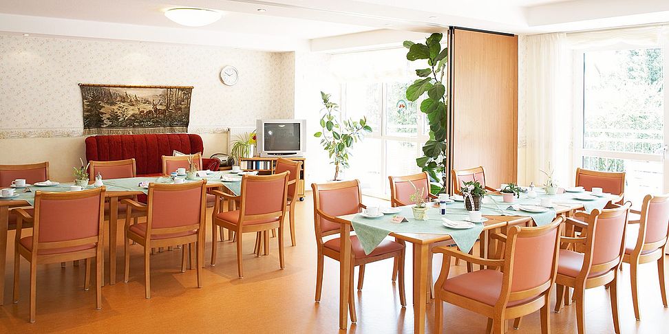 Der Tagesraum des Pflegeheims Bad Lauterberg ist ein beliebter Treffpunkt