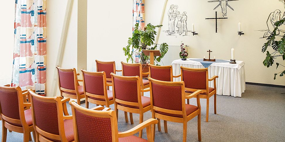 Das Pflegeheim Guben verfügt über einen eigenen Andachtsraum.