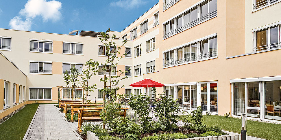 Das Pflegeheim Kaiserslautern in der Frontalansicht
