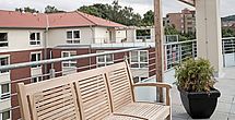 Sonne tanken auf der Dachterrasse im Pflegeheim Barsinghausen