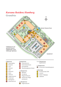 Lageplan Kursana Residenz Hamburg