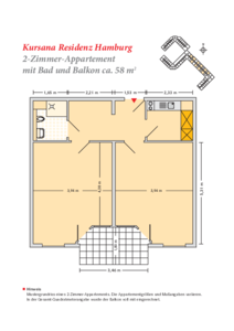2 Zimmer (58 qm)