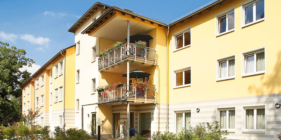 Das Pflegeheim Bad Muskau in der Frontalansicht
